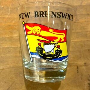 Collectible New Brunswick Provincial Flag Canada  Shot Glass